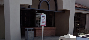 Military Veteran Parking Sign at Credit Union West Arrowhead