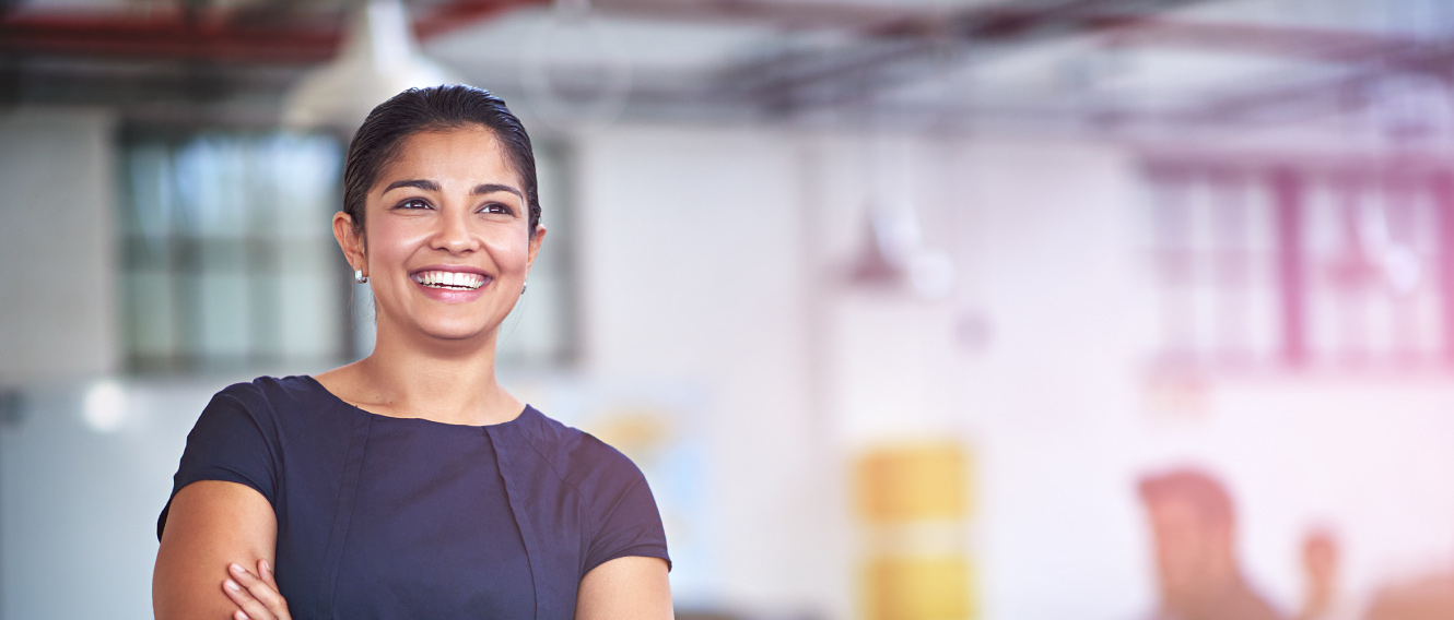 smiling employee