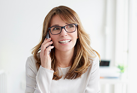 woman talking on cell phone