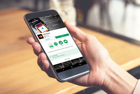 Masterpass by Mastercard application on cell phone