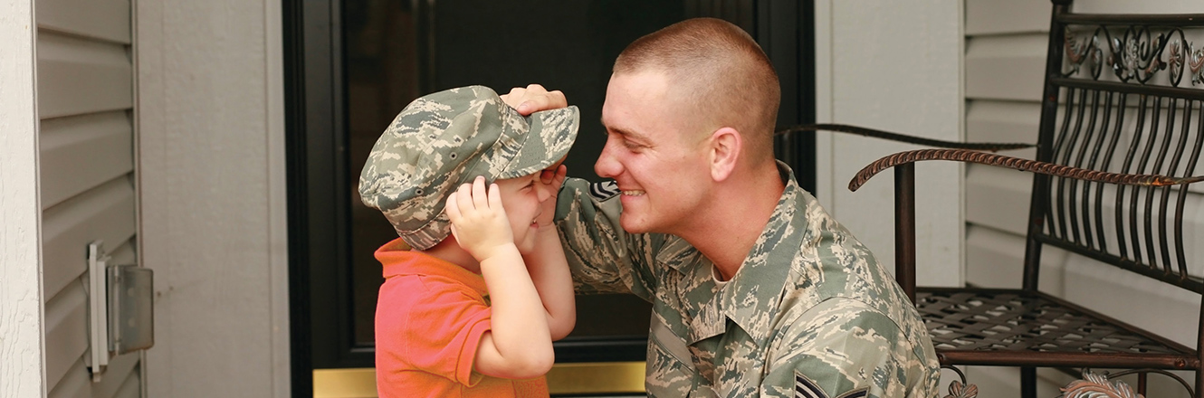 veteran and son