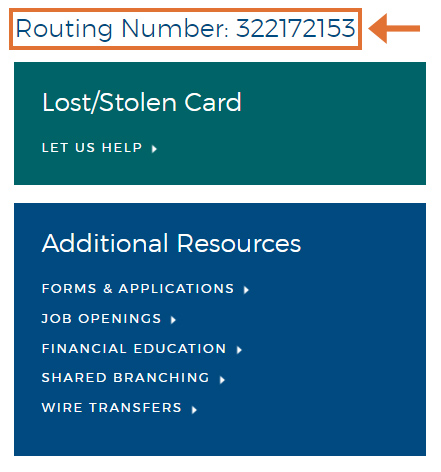 CU West Routing Number
